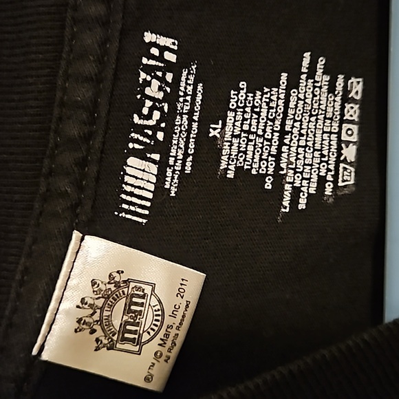 2011 Kyle Bush #18 t shirt Nascar m&m sz.XL - Picture 3 of 3